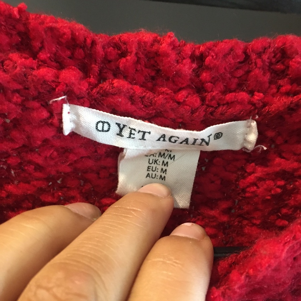 Women’s Red sweater size M